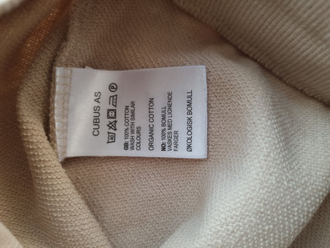 Бежова ватирана блуза с ефектен ръкав CUBUS AS/110-116см/4-6г