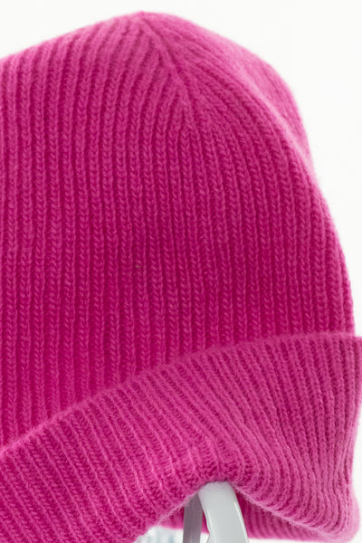 Топла вълнена цикламена шапка тип боне, BENETTON/ 10-12г.,