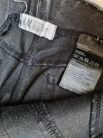 Тънки графитени дънки тип панталон H&M/152см/11-12г