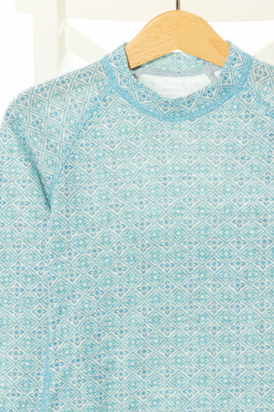 Мека топла термо блуза с дълъг ръкав в сини тонове, CMP/ 3-4г.