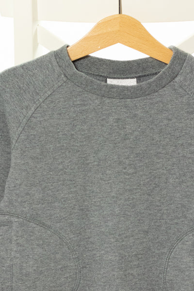 Плътна блуза тип суичър с джобове в светлосив меланж, GEOX/ 4г.
