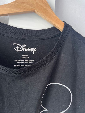 Черна тениска с Mickey i Minnie Disney/11-13г