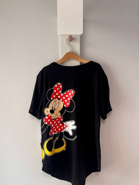 Черна тениска с Mickey i Minnie Disney/11-13г