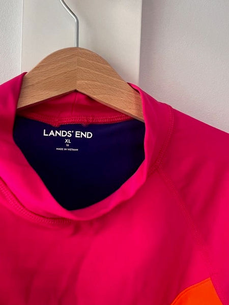 Спортна цикламена блуза с дъга LANDS`END/16г