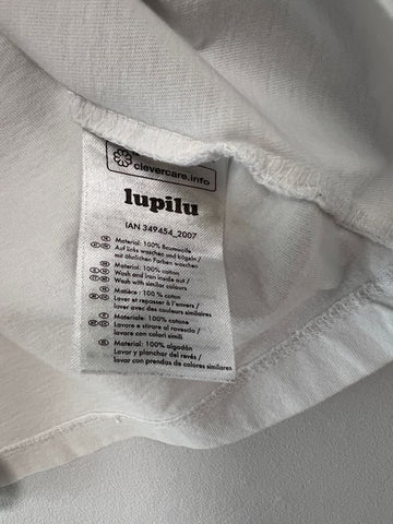 Памучна бяла тениска с фея Lupilu/98-104см/3-4г
