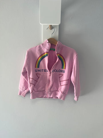 Ватиран спортен комплект в наситено розово United Colors of Benetton/4г
