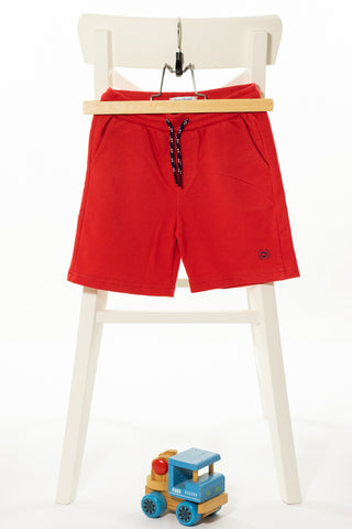 Наситено червени спортни къси панталони с еластичен колан и джобове, MAYORAL/ 4г., 104см.