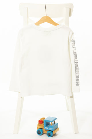 Спортна блуза с дълъг ръкав с оригинална щампа в свежи цветове, ORIGINAL MARINES/ 5-6г.