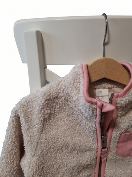 Текстилно тънко яке с розови орнаменти H&M /9-12м