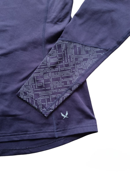 Патладжанено лилава спортна блуза SOC/158-164см/13-14г