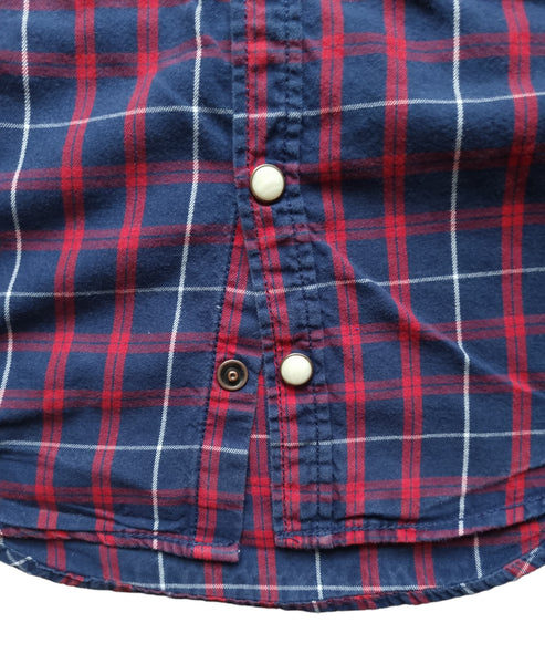 Карирана риза с тик-так копчета H&M/18-24м
