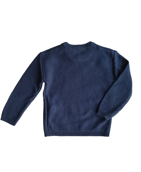 Тъмно син пуловер Sinsay/104 см