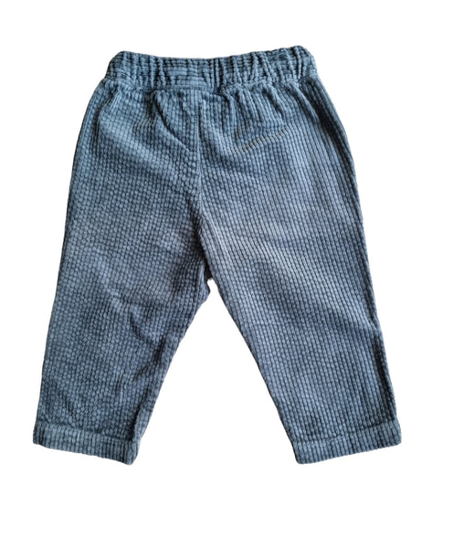 Ментови плътни джинси с връзки H&M/6-9м/74 см