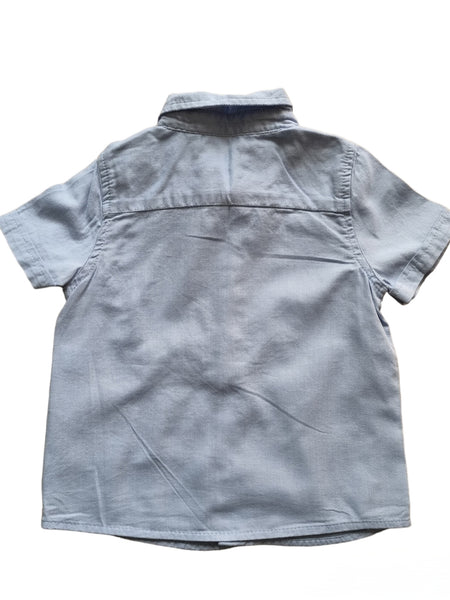 Лятна официална риза с къс ръкав и папионка LC Waikiki/9-12m