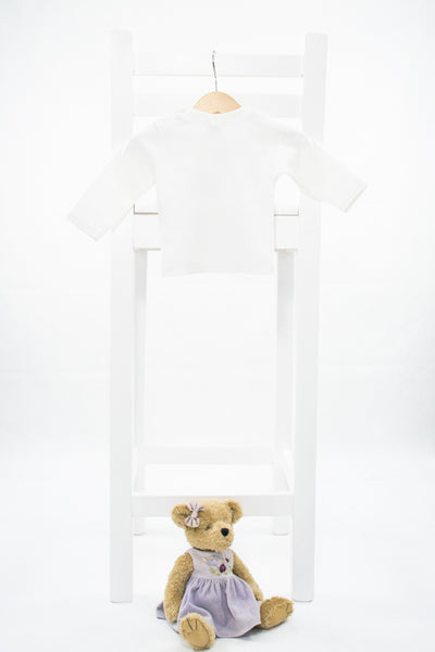 Бяла блуза с фламинго  Domino /6м
