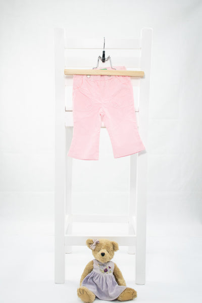 Ефирен панталон в бонбонено розово  Benetton / 12м