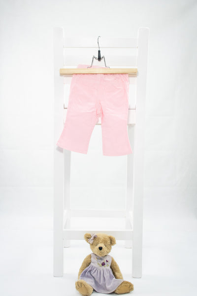 Ефирен панталон в бонбонено розово  Benetton / 12м