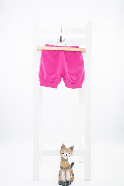 Памучни къси панталони в цикламено розово с джобове M&D/24м.