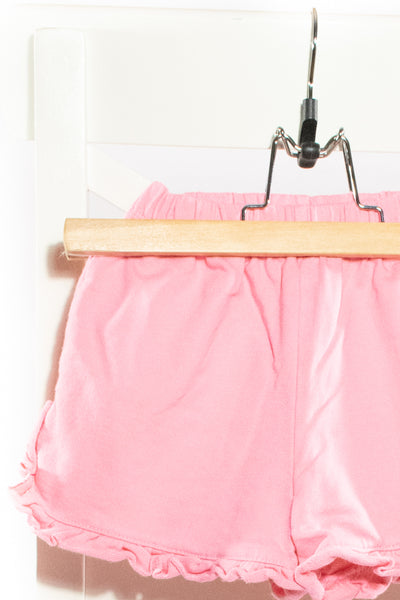 Kъси панталонки в наситено розово с къдрички Next/ 4-5г