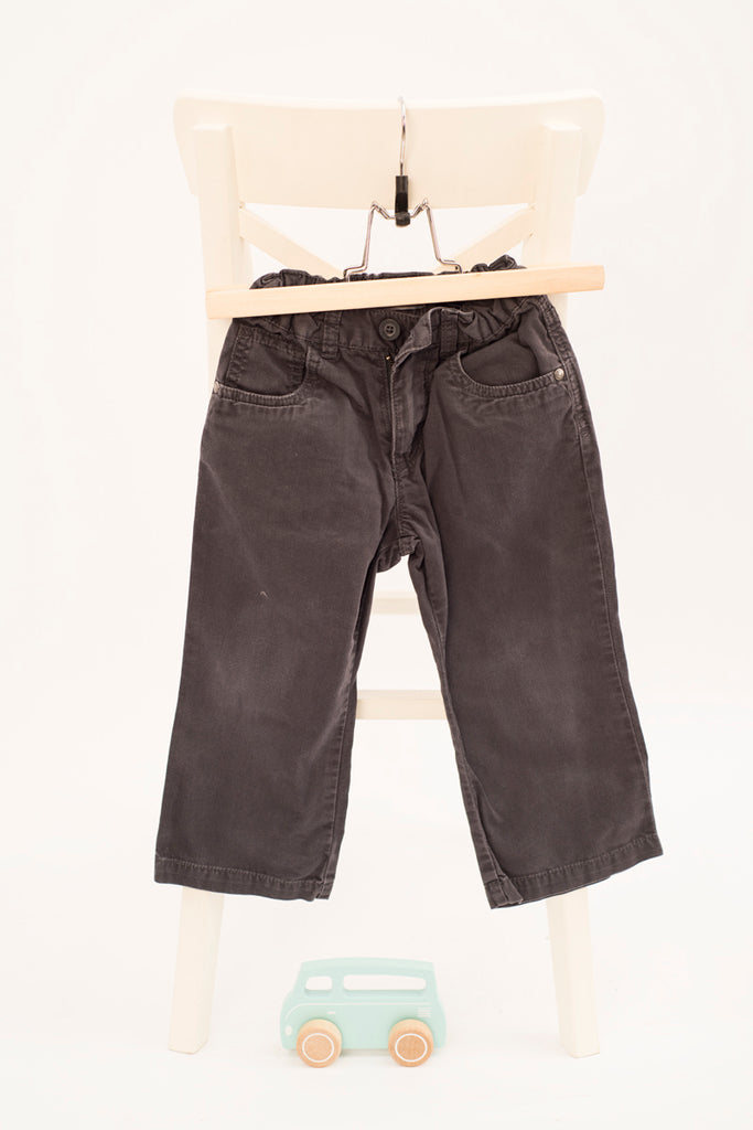 Панталон в тъмносив цвят с прав крачол LC Wakiki / 1-2г.
