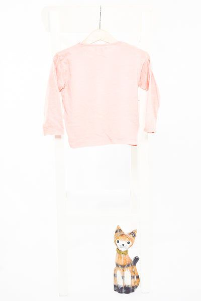 Ефирна блуза  в прасковен цвят Mango /18-24м