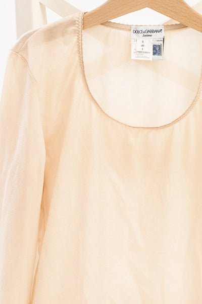 Официална полупрозрачна блуза със златиста нишка, DOLCE&GABBANA / 10-12г.