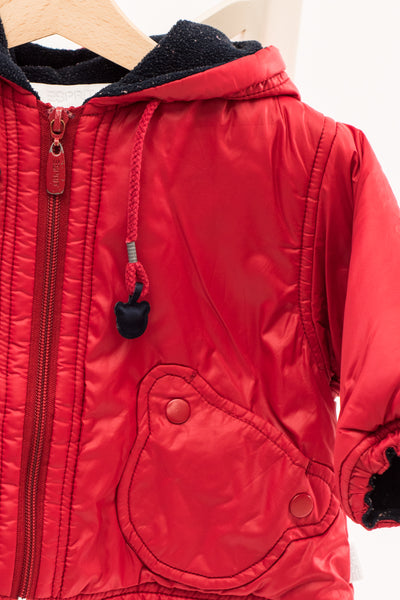 Шушляково яке в червено с топла ватирана подплата Esprit / 9м.