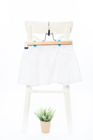 Спортно-елегантна пола в снежно бяло с плисе, ORIGINAL MARINES / 8г.,