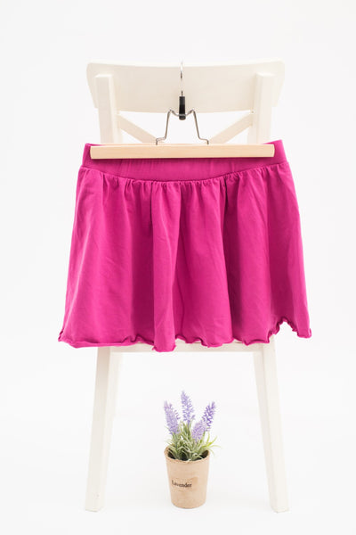 Памучна пола с блестяща панделка в малинов цвят Terranova / 12-13г.