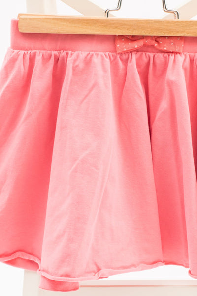 Памучна пола с блестяща панделка в прасковено розово Terranova / 12-13г.