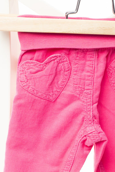 Широк джинсов панталон в бонбонено розово Lupilu / 9м.