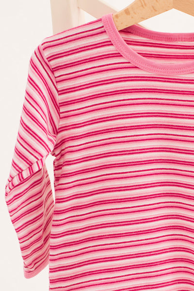 Блуза на райе в розови нюанси / 1-2г.