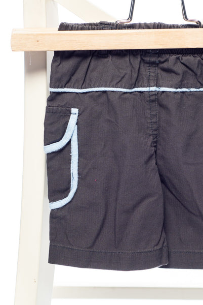 Спортен къс панталон с ластична талия в сиво-кафяв цвят Early Days / 3-6м.
