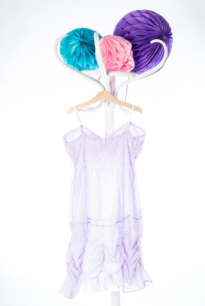 Ефирна рокля в люляково лилаво Fashion / 14-16г.