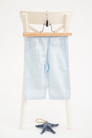 Летен лек панталон в синьо Zip Zap / 6-12м.