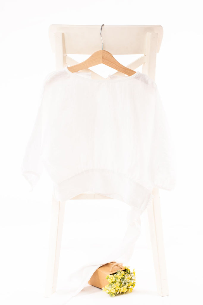 Ефирна елегантна блуза в бяло / 6г.