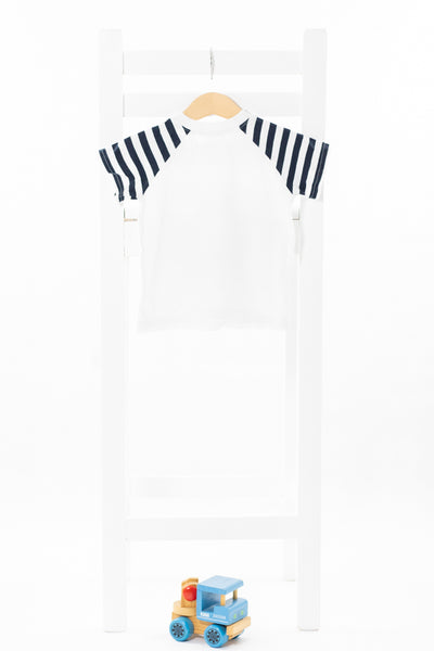 Бяла тениска с  акула  /18-24м