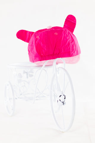 Розова шапка с козирка, Kitti/ 6-9м.