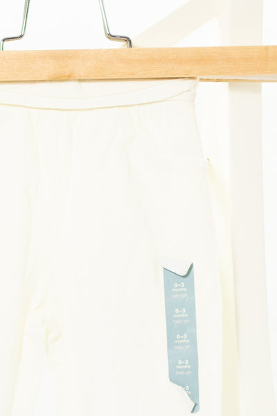 Ефирен бял панталон (С ЕТИКЕТ) Gap / 0-3м