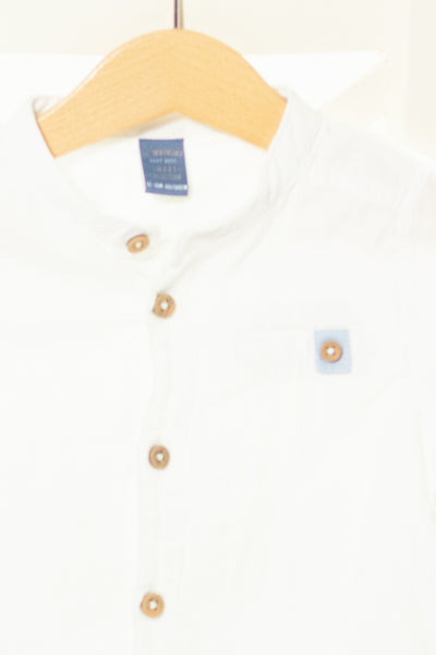 Ефирна бяла риза с навиващи се ръкави LC Waikiki / 12-18м