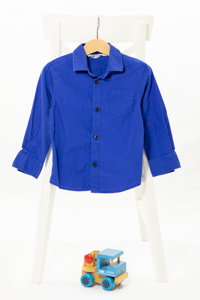 Елегантна синя риза H&M / 2-3г