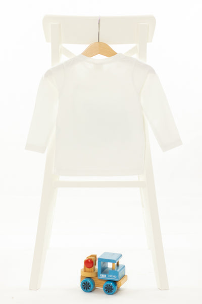 Бяла блуза с щампа Sani / 2г