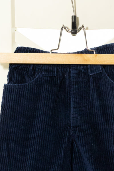 Топли тъмносини джинси с ластична талия и джобове, MINI TRIBU/ 9-12м.