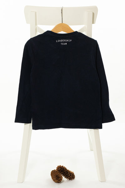 Тъмносиня памучна блуза с дълъг ръкав, MAYORAL/ 4г., 104см.