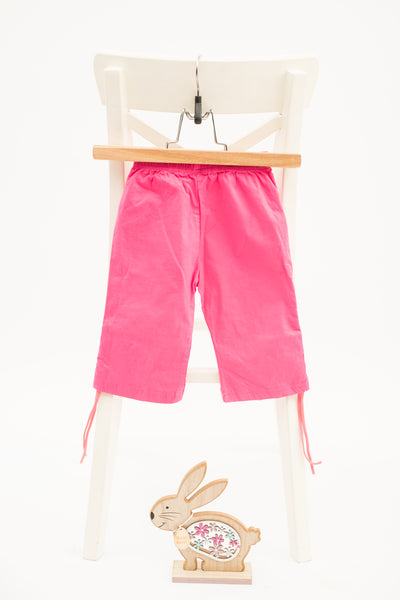 7/8 панталон в наситено розово с ластична талия / 2г.